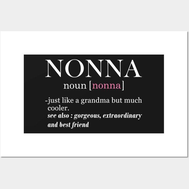 Nonna Definition Wall Art by yass-art